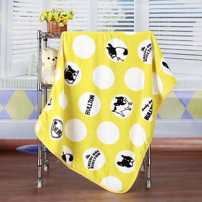 Pet Quilt Warm Blanket Coral Fleece Antifreeze Autumn And Winter Pets - Renee Lane Company