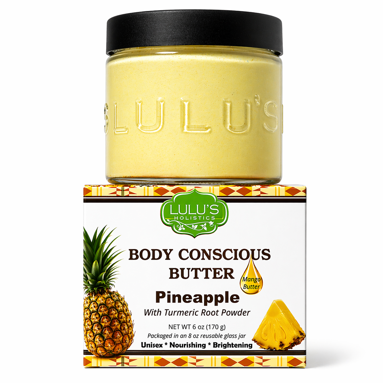 Pineapple Turmeric Whipped Mango Body Butter – Non-Greasy, Golden Glow - Renee Lane Company