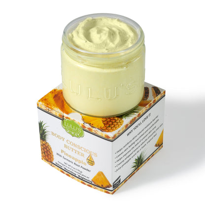 Pineapple Turmeric Whipped Mango Body Butter – Non-Greasy, Golden Glow - Renee Lane Company