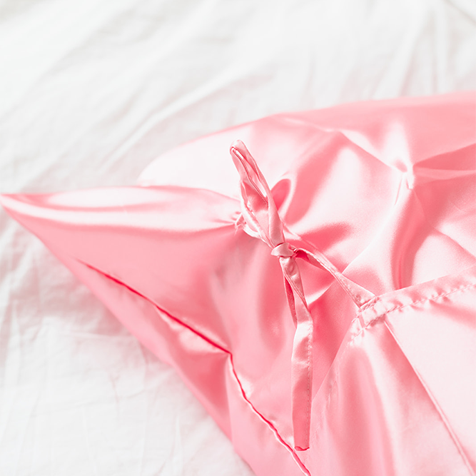 Pink Deluxe Satin Pillowcase - Renee Lane Company