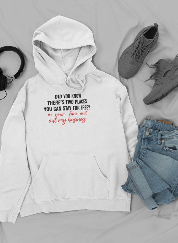 Places You Can Stay For Free Hoodie - Renee Lane Company