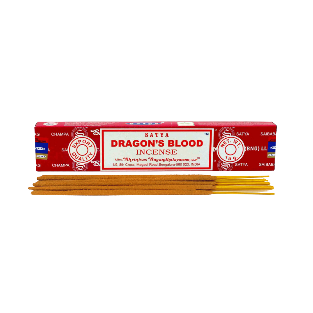 Incense sticks bundle in red Dragons Blood incense box