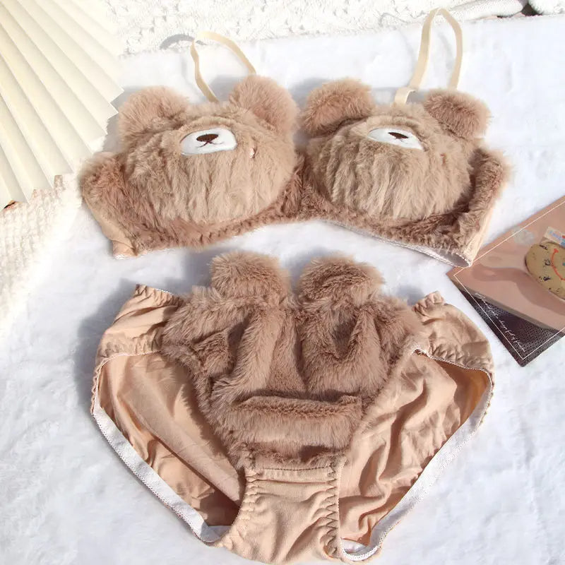 Plush Bra Lingerie Set - Renee Lane Company