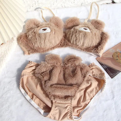 Plush Bra Lingerie Set - Renee Lane Company
