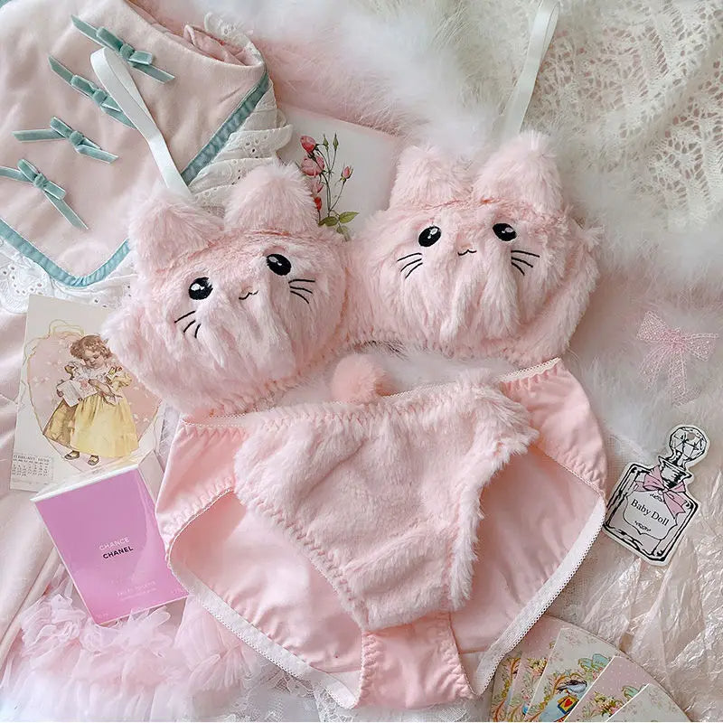 Plush Bra Lingerie Set - Renee Lane Company