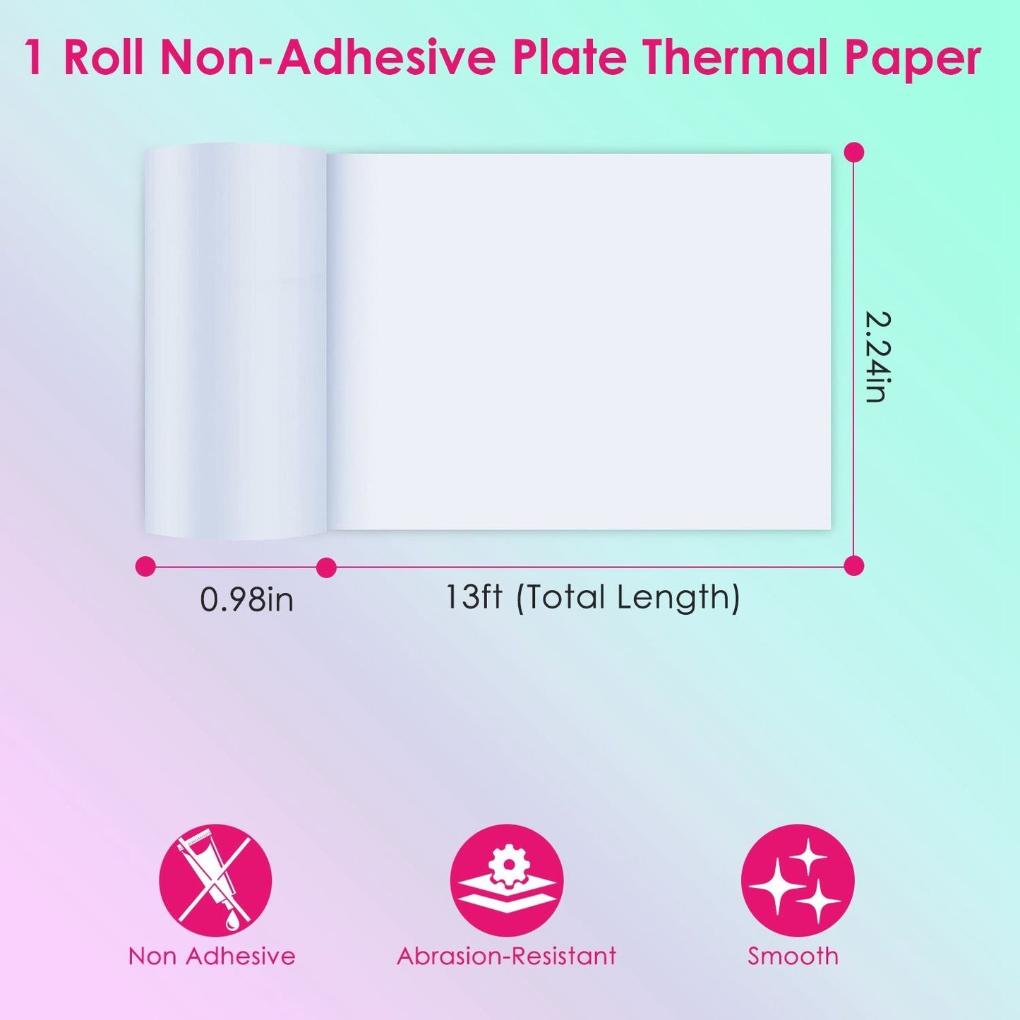 Pocket Wireless Thermal Printer Portable Mini Sticker Maker Machine Rechargeable Inkless Photo Printer for Printing Label Journal Study Notes Memo Photos - Renee Lane Company