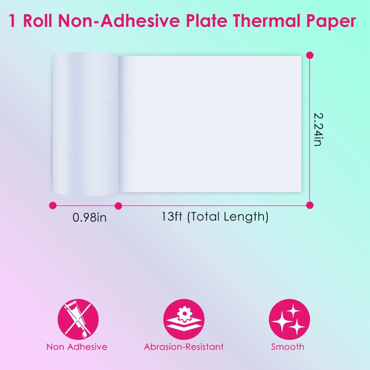 Pocket Wireless Thermal Printer Portable Mini Sticker Maker Machine Rechargeable Inkless Photo Printer for Printing Label Journal Study Notes Memo Photos - Renee Lane Company