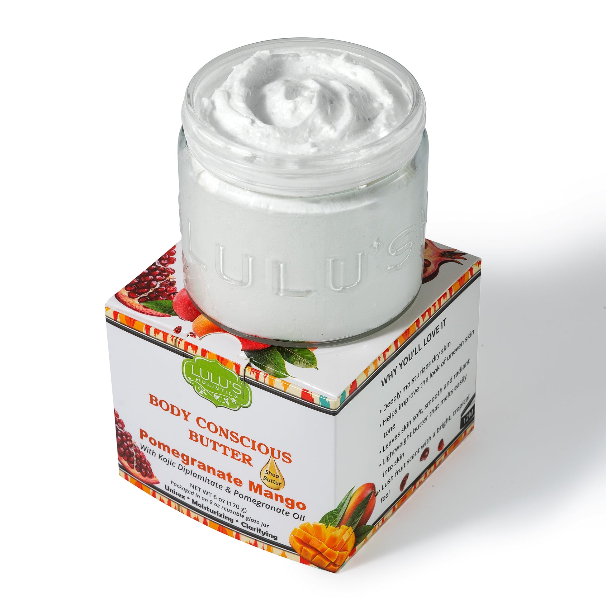 Pomegranate Mango Kojic Whipped Body Butter – Uneven-Looking Skin - Renee Lane Company