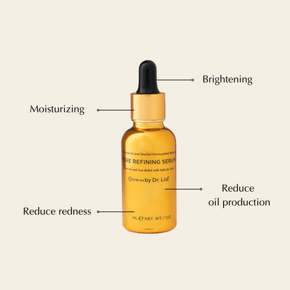 Pore Refining & Redness Relief Serum – Vegan, Gluten-Free, Hypoallergenic Brightening Formula - Renee Lane Company
