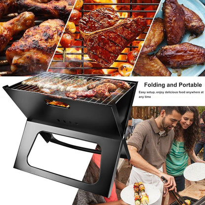Portable BBQ Barbecue Grill Foldable Charcoal Grill Camping Garden Outdoor Travel - Renee Lane Company