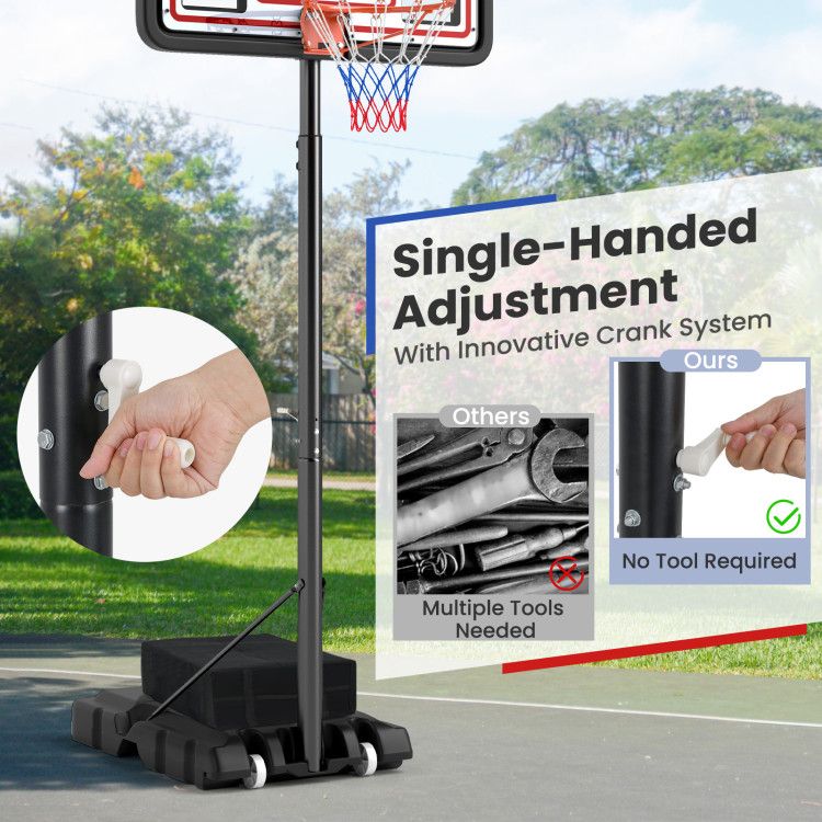 Portable Basketball Hoop Adjustable Basketball Goal System - Renee Lane Company