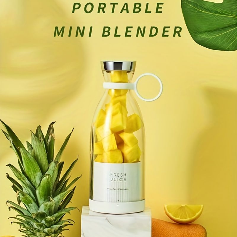 Portable Electric Juicer; Mini Household Wireless Charging Small Stirring Squeezing Water Juice Maker Juicer Cup 350ML - Renee Lane Company