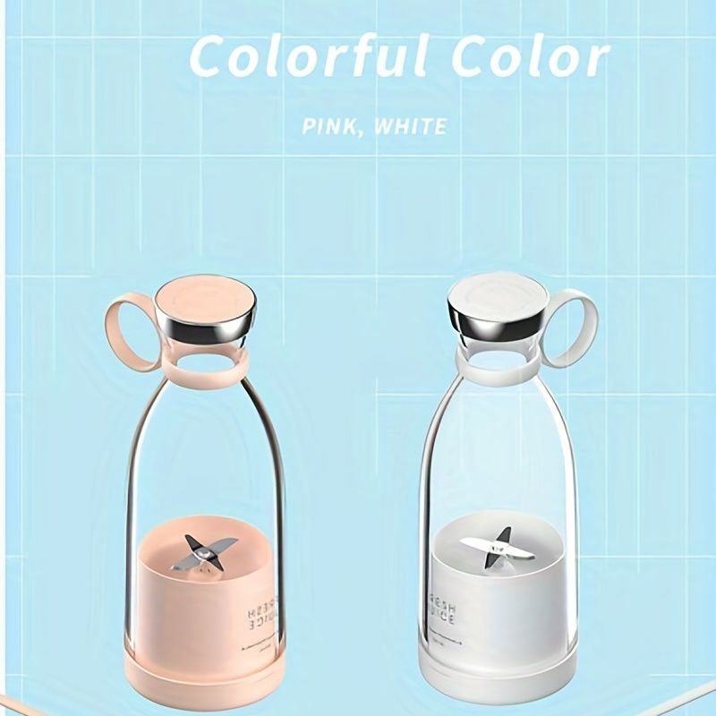 Portable Electric Juicer; Mini Household Wireless Charging Small Stirring Squeezing Water Juice Maker Juicer Cup 350ML - Renee Lane Company