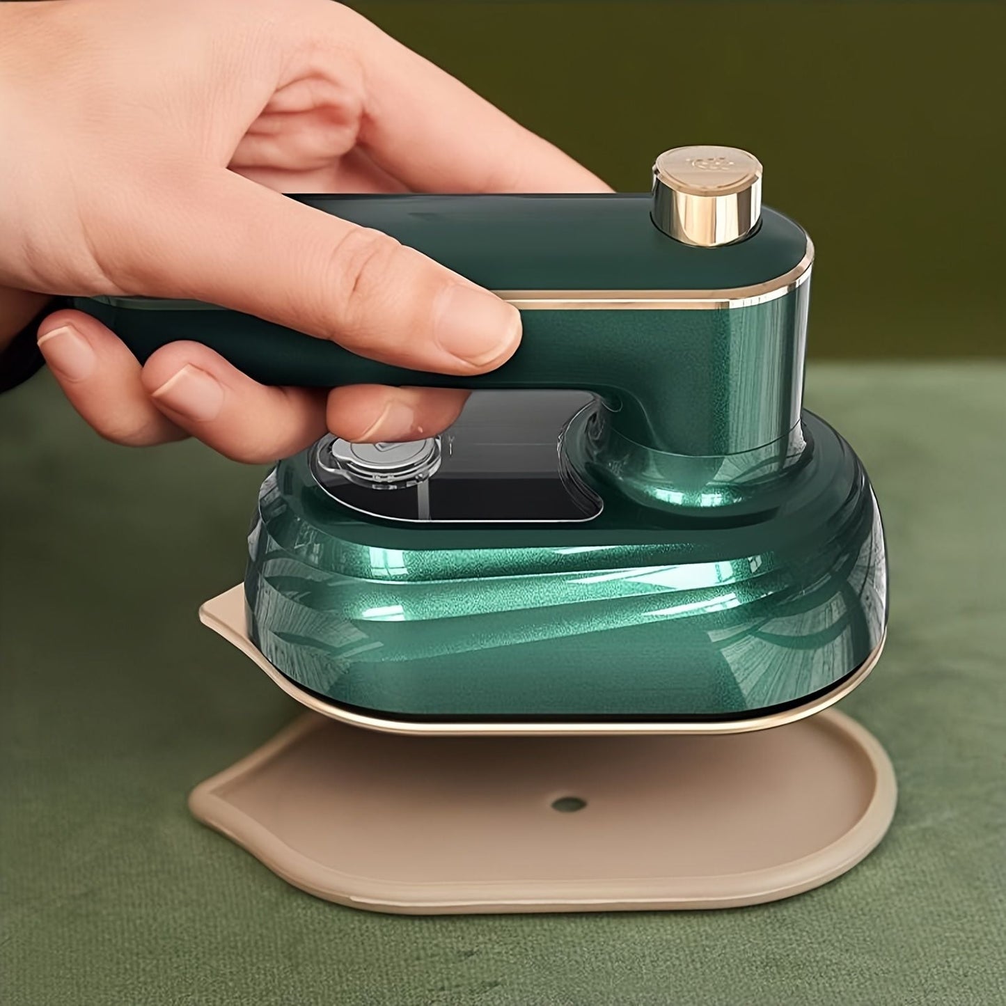 Portable Handheld Garment Steamer; Iron Steamer Garment Foldable Rotatable Handheld Flat Iron Steam; Mini Heating Steamer - Renee Lane Company