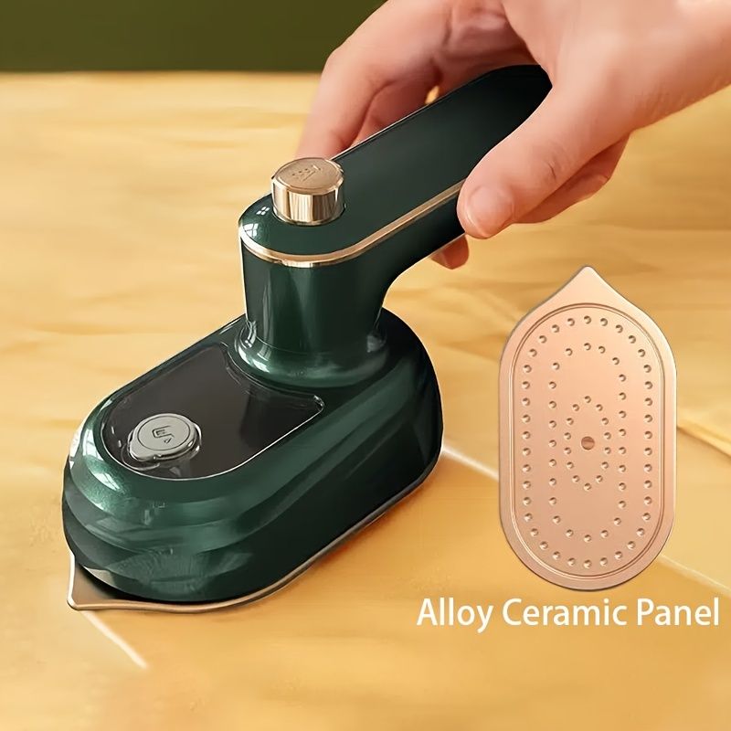Portable Handheld Garment Steamer; Iron Steamer Garment Foldable Rotatable Handheld Flat Iron Steam; Mini Heating Steamer - Renee Lane Company