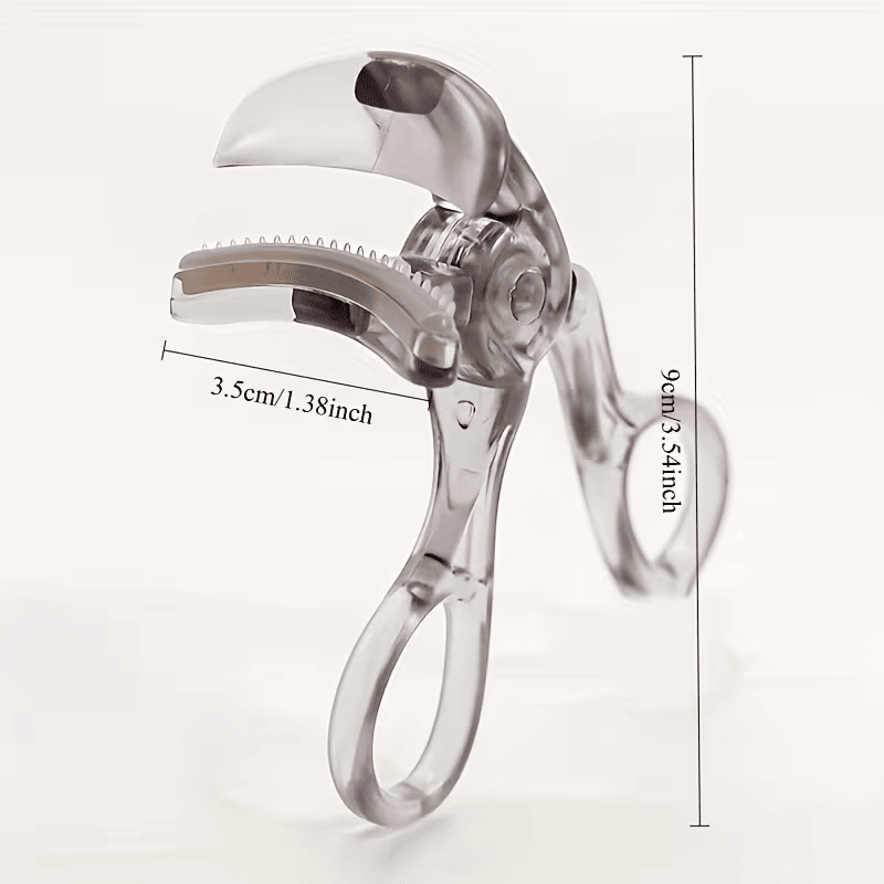 Portable wide-angle eyelash curler with built-in comb - suitable for all eye shapes, easy to use, battery-free, ideal for beginners - Renee Lane Company