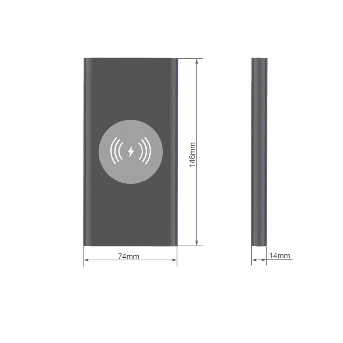 Powerfull Portable Powerbank With Wireless Charger - Renee Lane Company