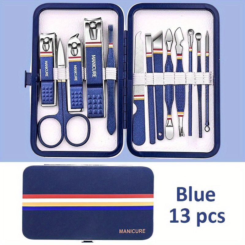 Premium Manicure Set - Stainless Steel Toe & Finger Nail Clippers, Files & Cutters - Perfect for Men & Women! - Renee Lane Company