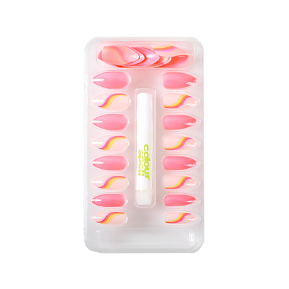 Press On Nails & Glue - Hot Pink - Renee Lane Company