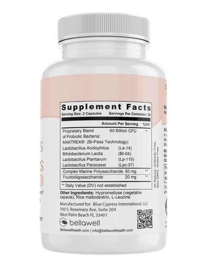 Probiotics 60 Billion by Bellawell - Renee Lane Company