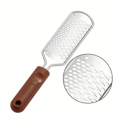 Professional Metal Foot Scrubber for Pedicure and Dead Skin Removal - Callus Remover and Shaver for Feet - Professional Rasp for Foot Care - Renee Lane Company