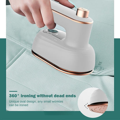 Professional Mini Steam Iron Handheld Portable Garment Steamer Dry Wet Double Clothes Fabric Ironing Machine for Home and Travel; with Ironing Board Pad - Renee Lane Company