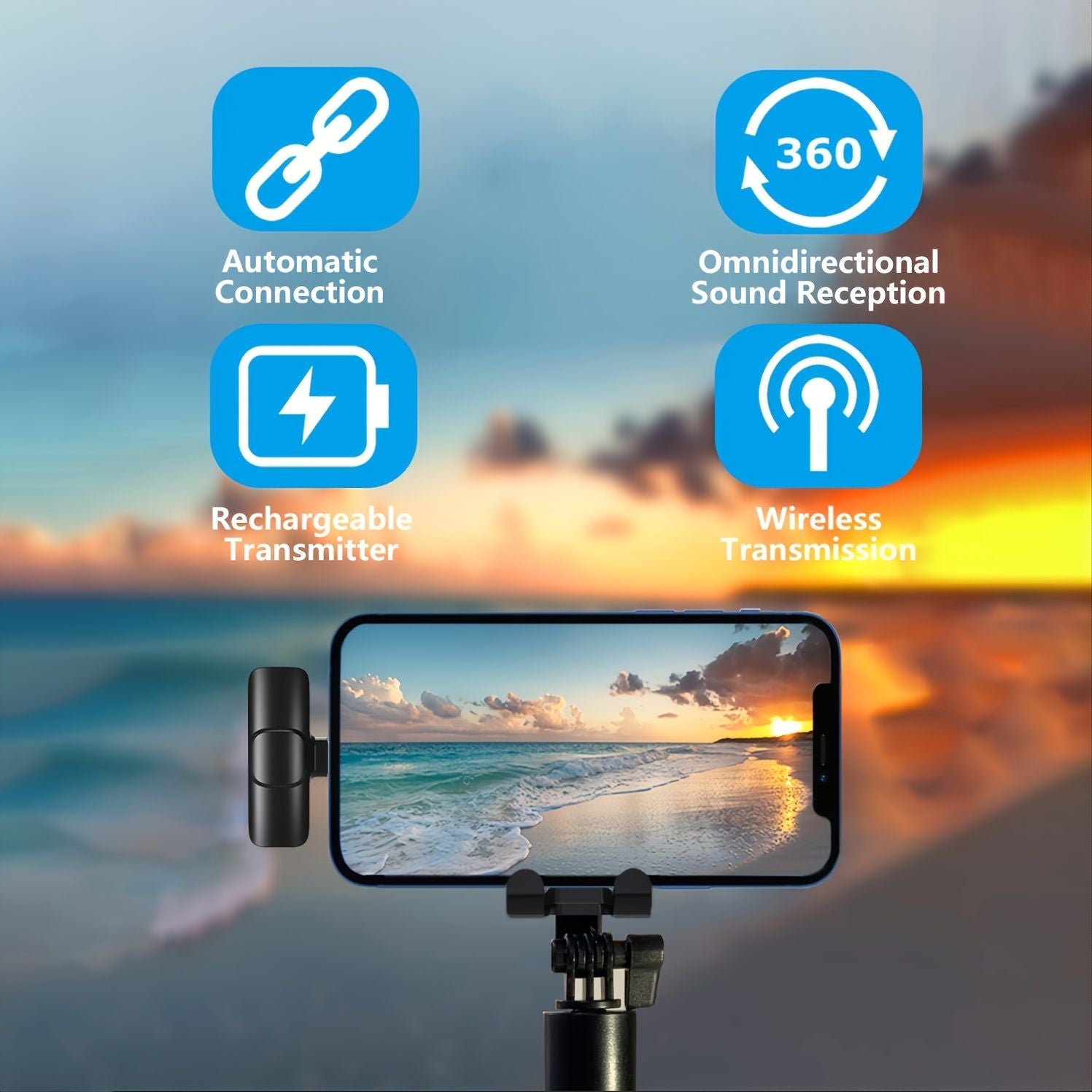 Professional Wireless Lavalier Lapel Microphone For IPhone IPad Plug & Play Lapel Clip-on Mic For YouTube TikTok Interview Live Stream Video Recording Auto-sync - Renee Lane Company