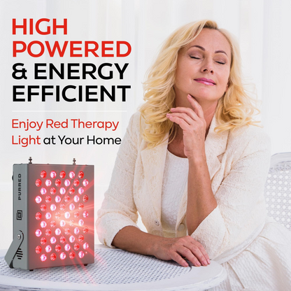 PurRed™ Advanced Panel with red LED lights, front view shown in home use.
