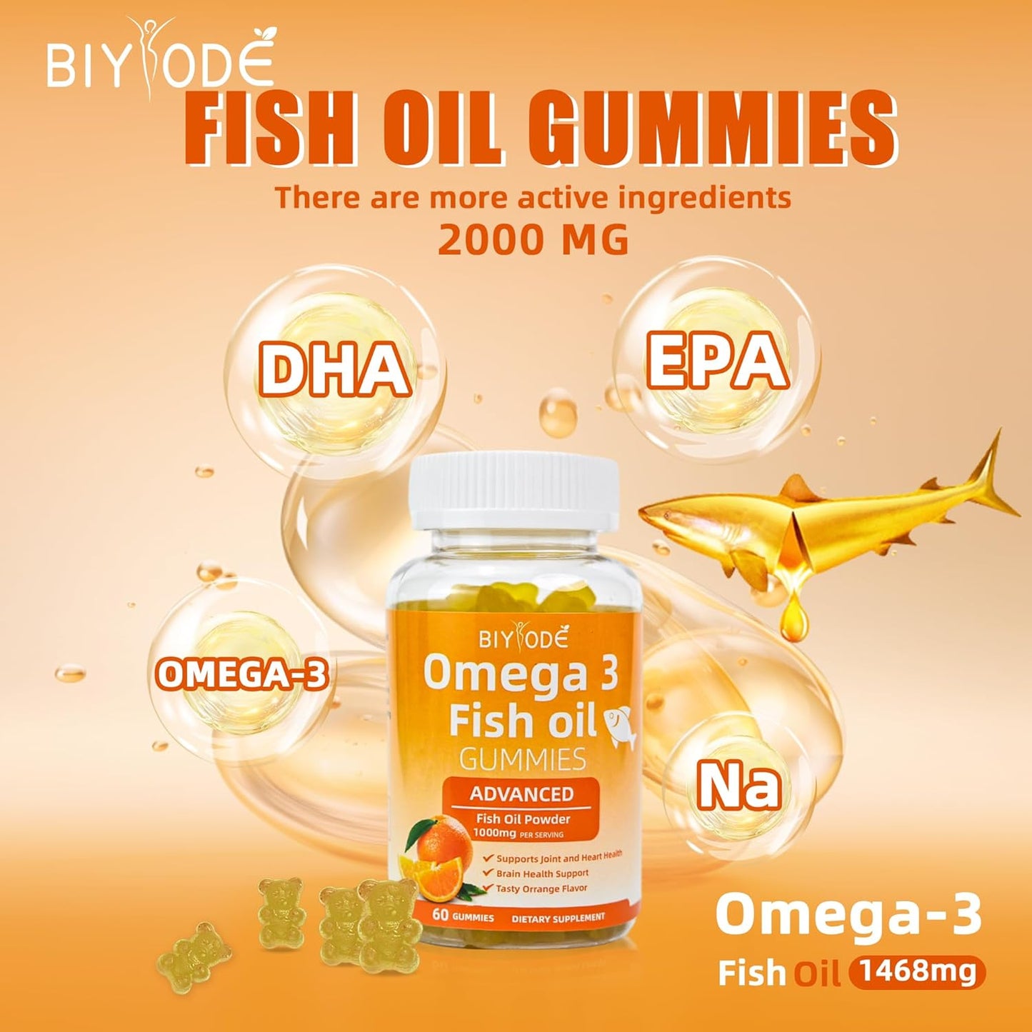 Pure Omega-3 Fish Oil Gummies - Renee Lane Company