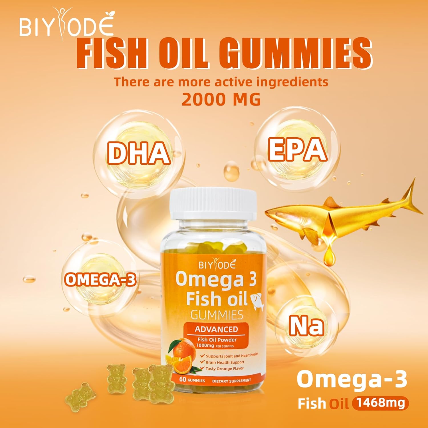 Pure Omega-3 Fish Oil Gummies - Renee Lane Company