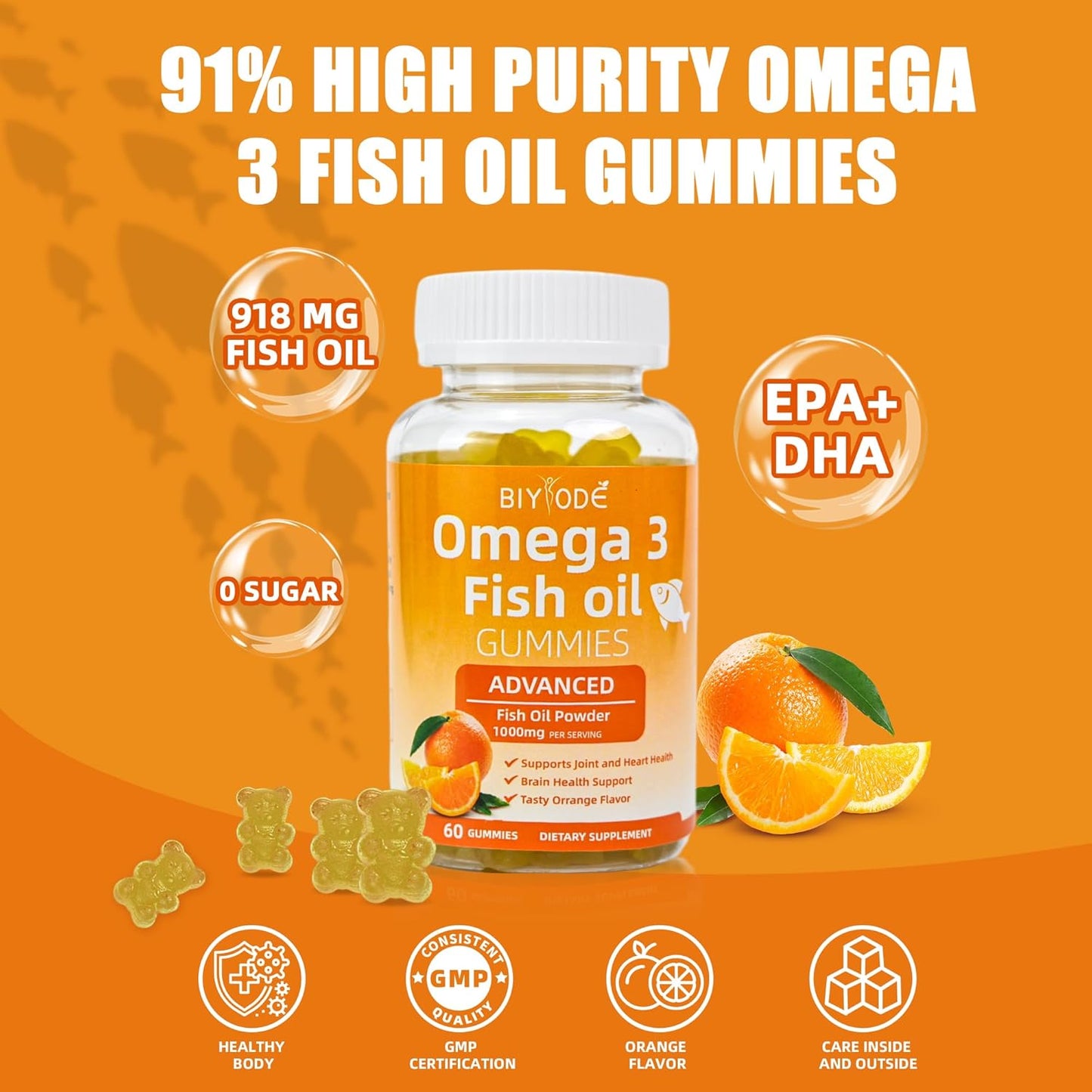 Pure Omega-3 Fish Oil Gummies - Renee Lane Company