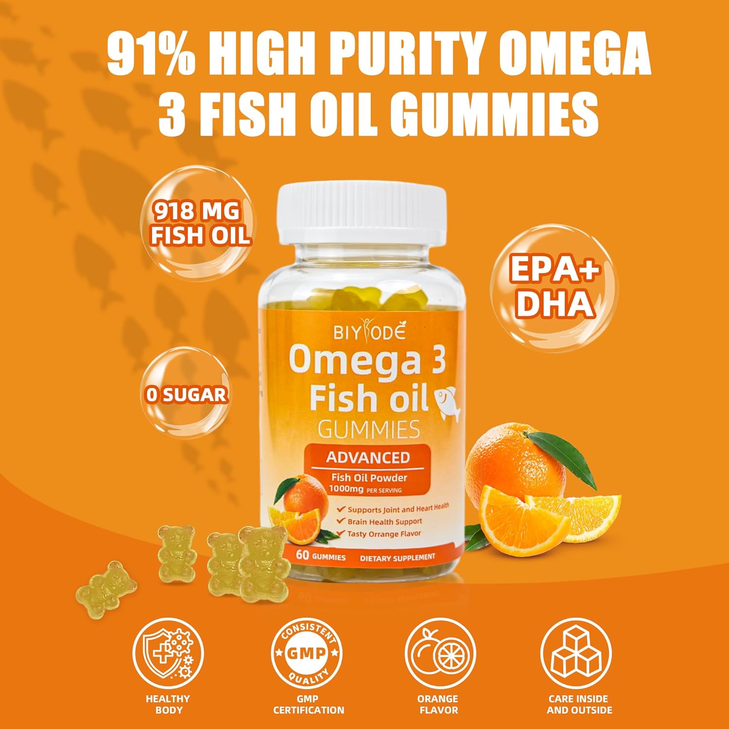 Pure Omega-3 Fish Oil Gummies - Renee Lane Company