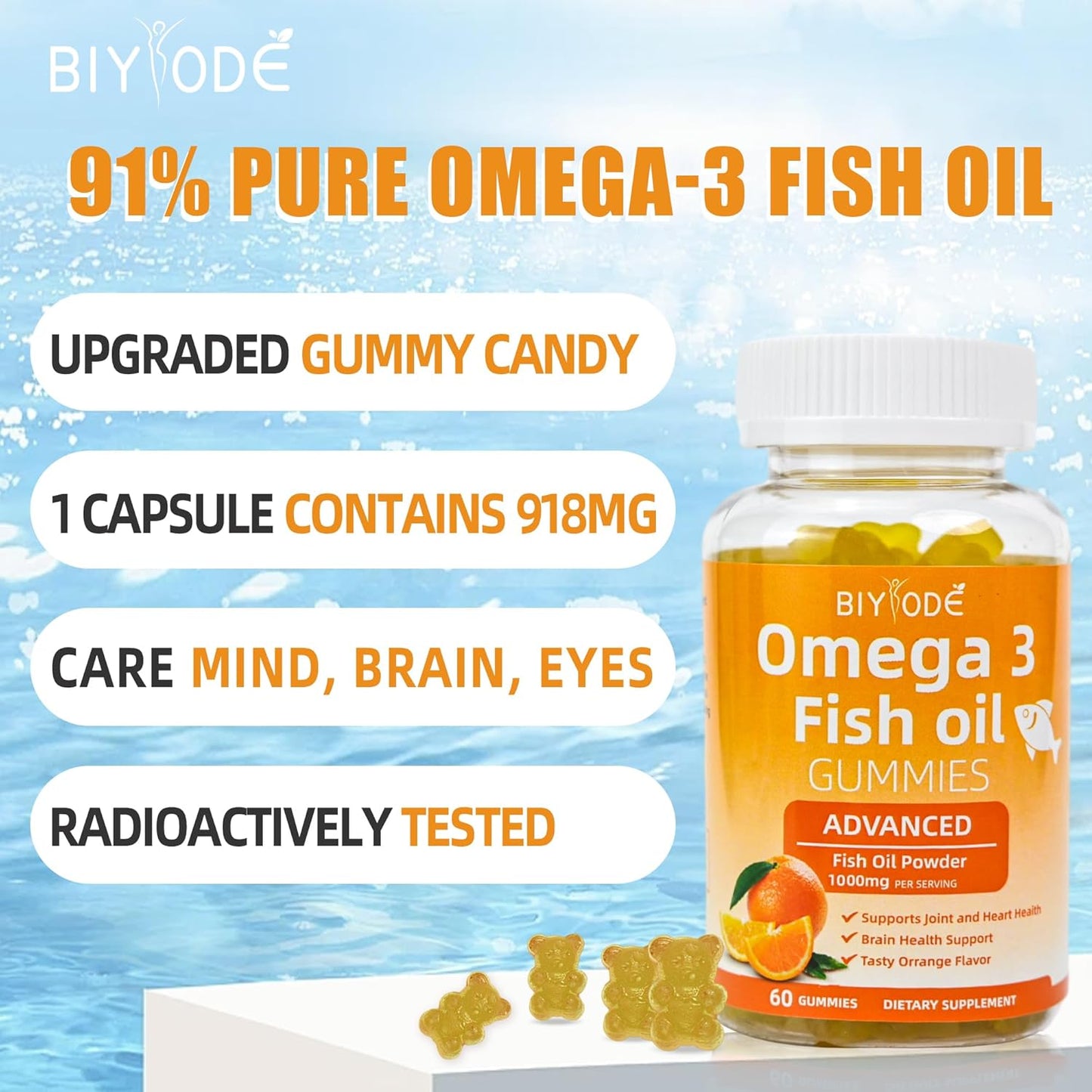 Pure Omega-3 Fish Oil Gummies - Renee Lane Company