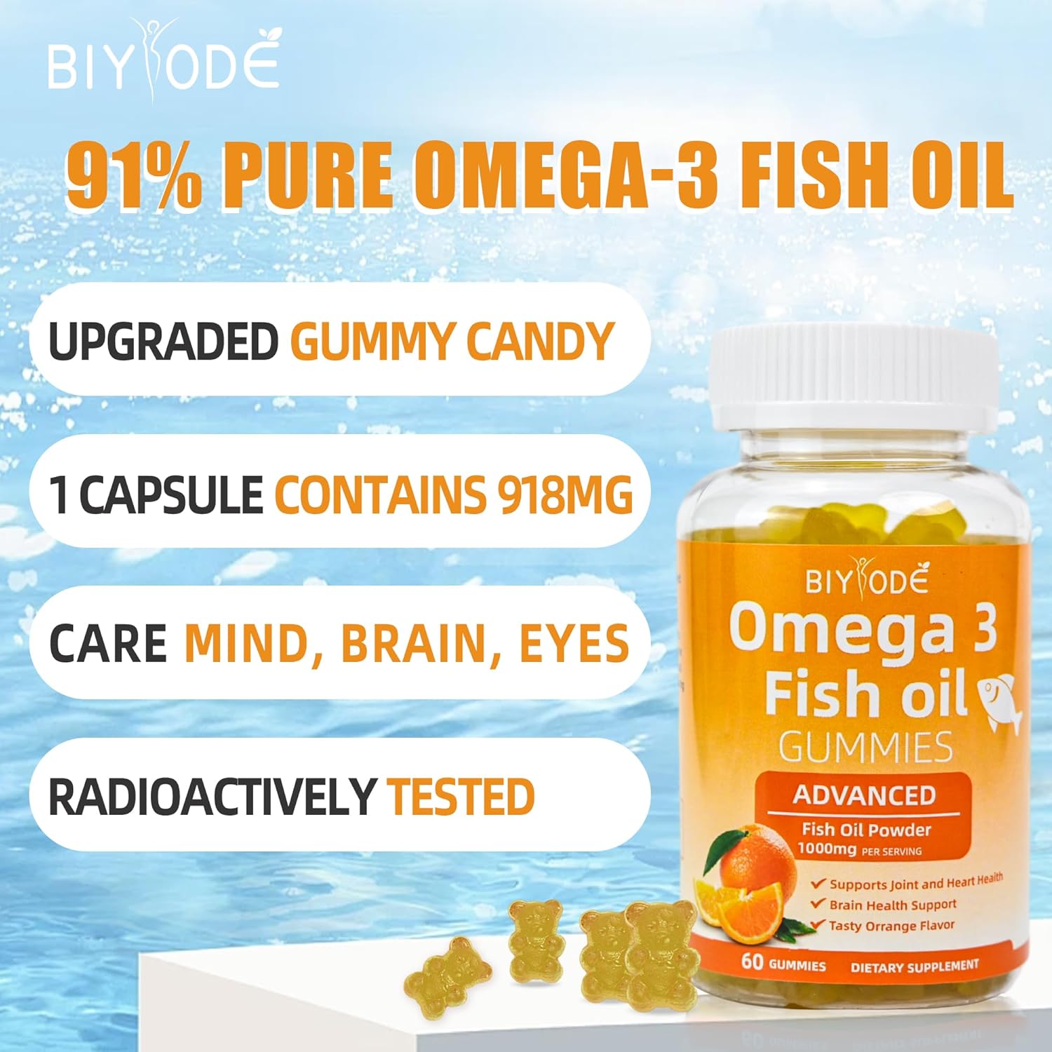 Pure Omega-3 Fish Oil Gummies - Renee Lane Company