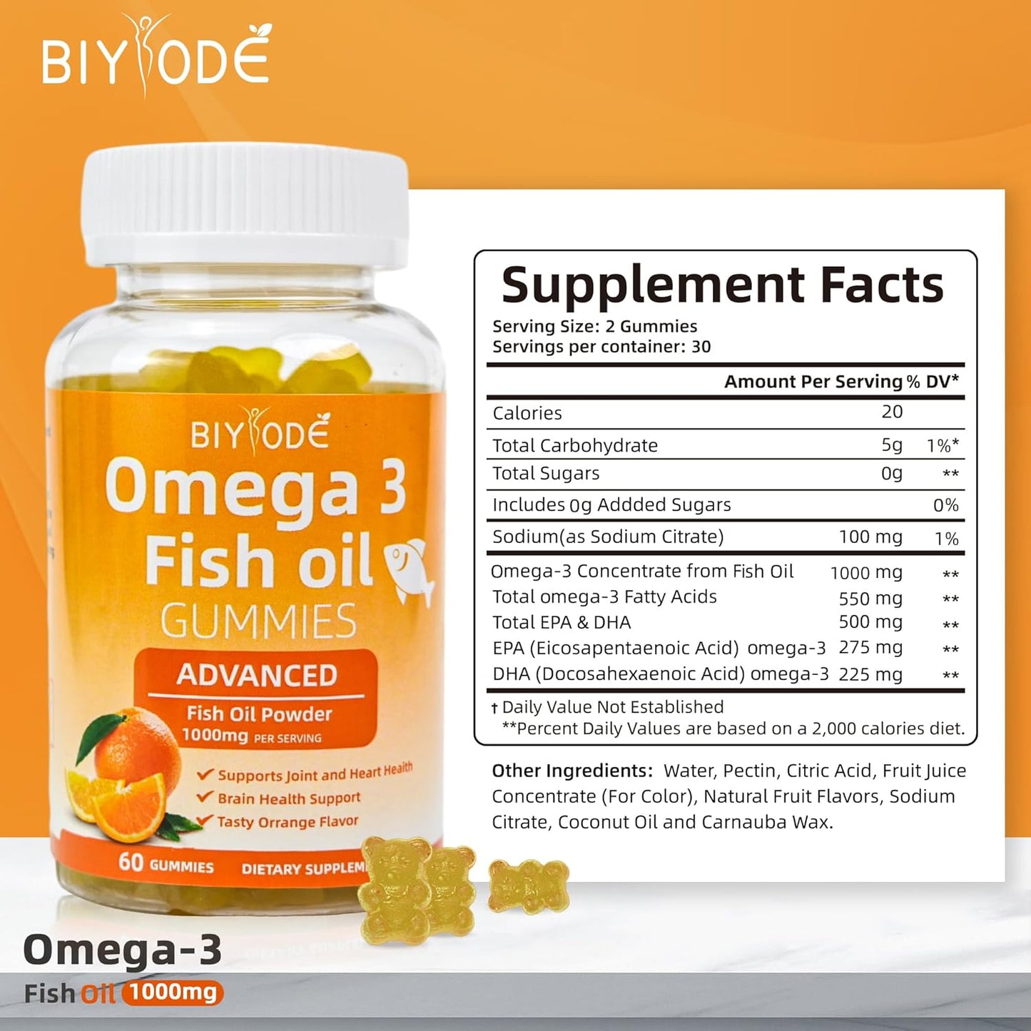 Pure Omega-3 Fish Oil Gummies - Renee Lane Company