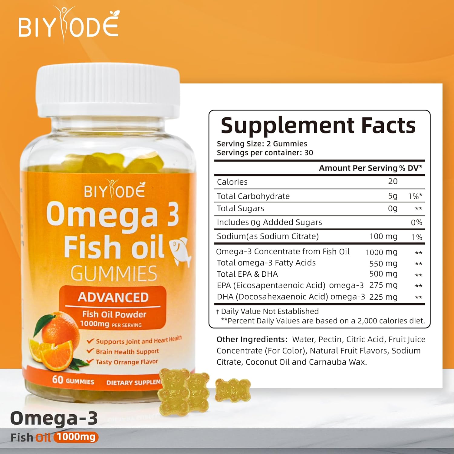 Pure Omega-3 Fish Oil Gummies - Renee Lane Company
