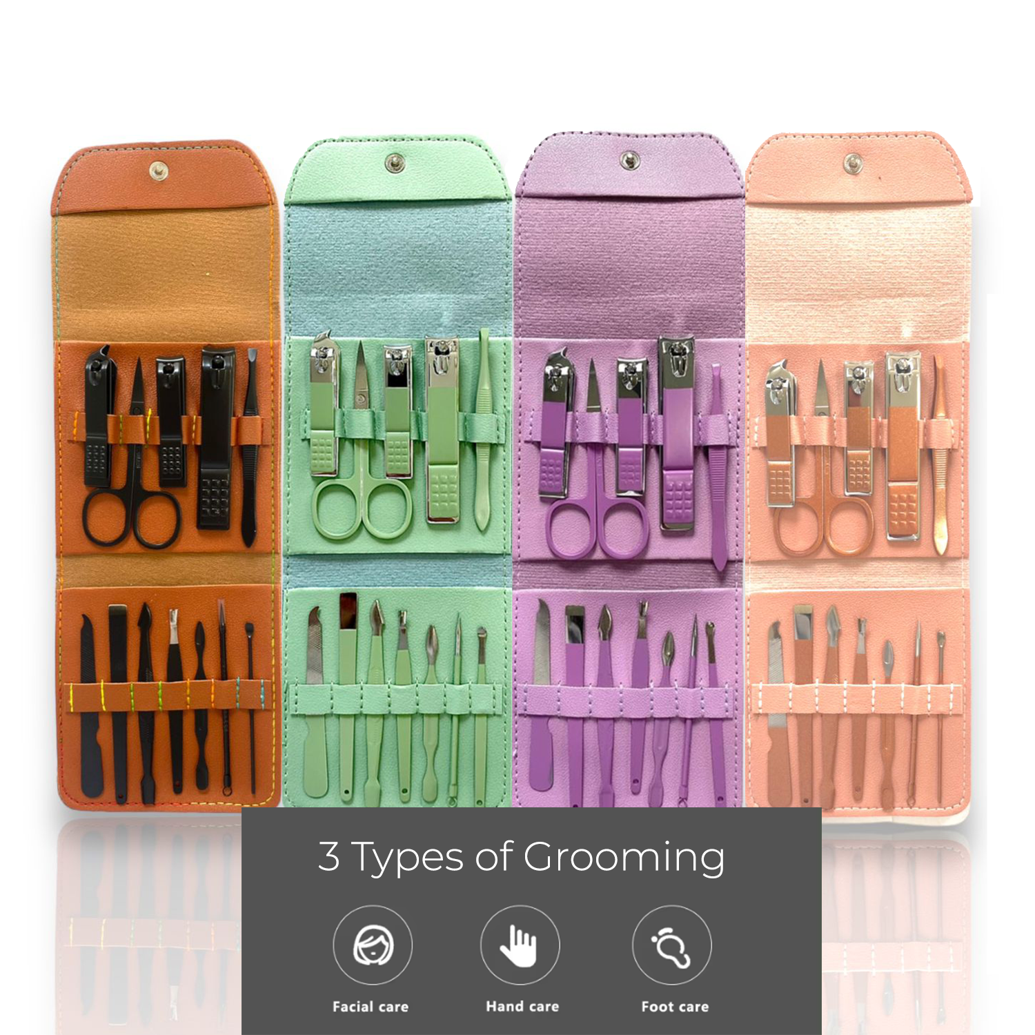 Purple 12 Piece Nail Care Set - Renee Lane Company