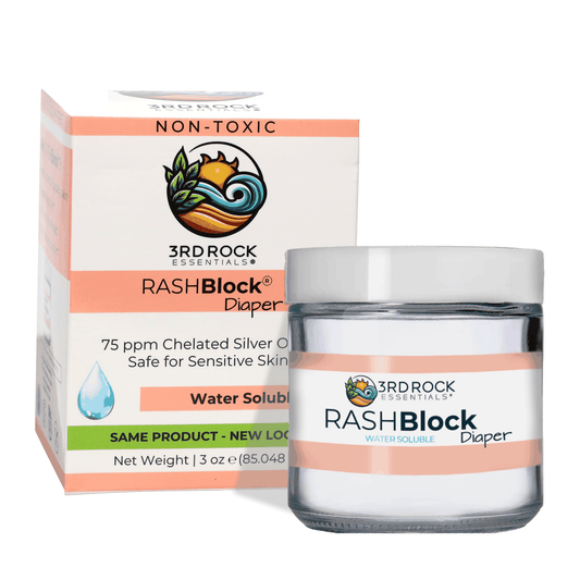 RASHBlock® Diaper 75ppm Silver Diaper Care Ointment - Water Soluble 3 oz - Renee Lane Company