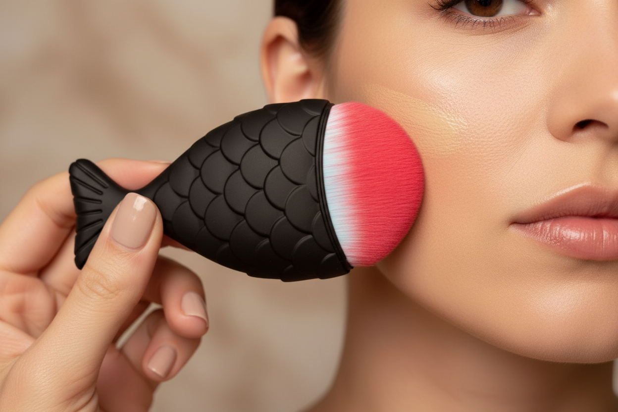 REK Cosmetics Blending Fishtail brush | REK Cosmetics - Renee Lane Company