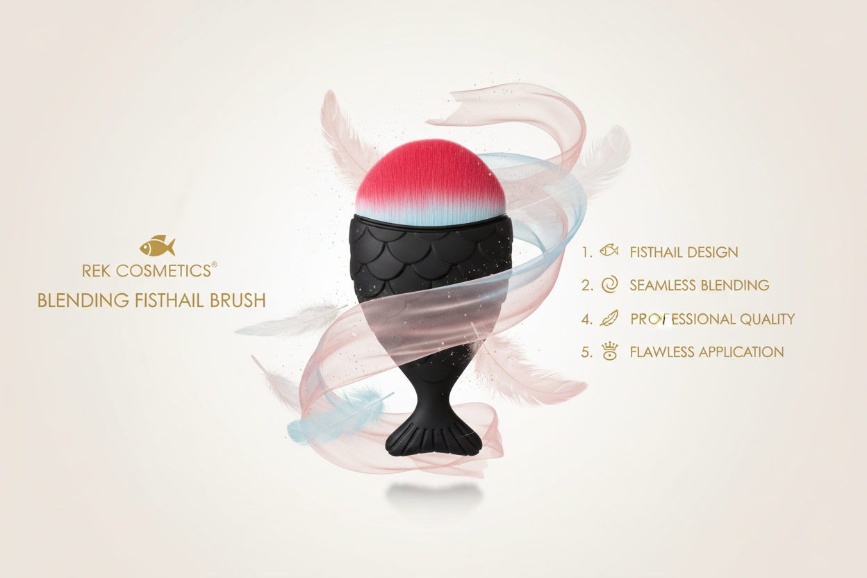 REK Cosmetics Blending Fishtail brush | REK Cosmetics - Renee Lane Company