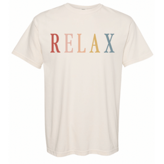 RELAX Retro Unisex T-Shirt | Lucky Owl - Renee Lane Company