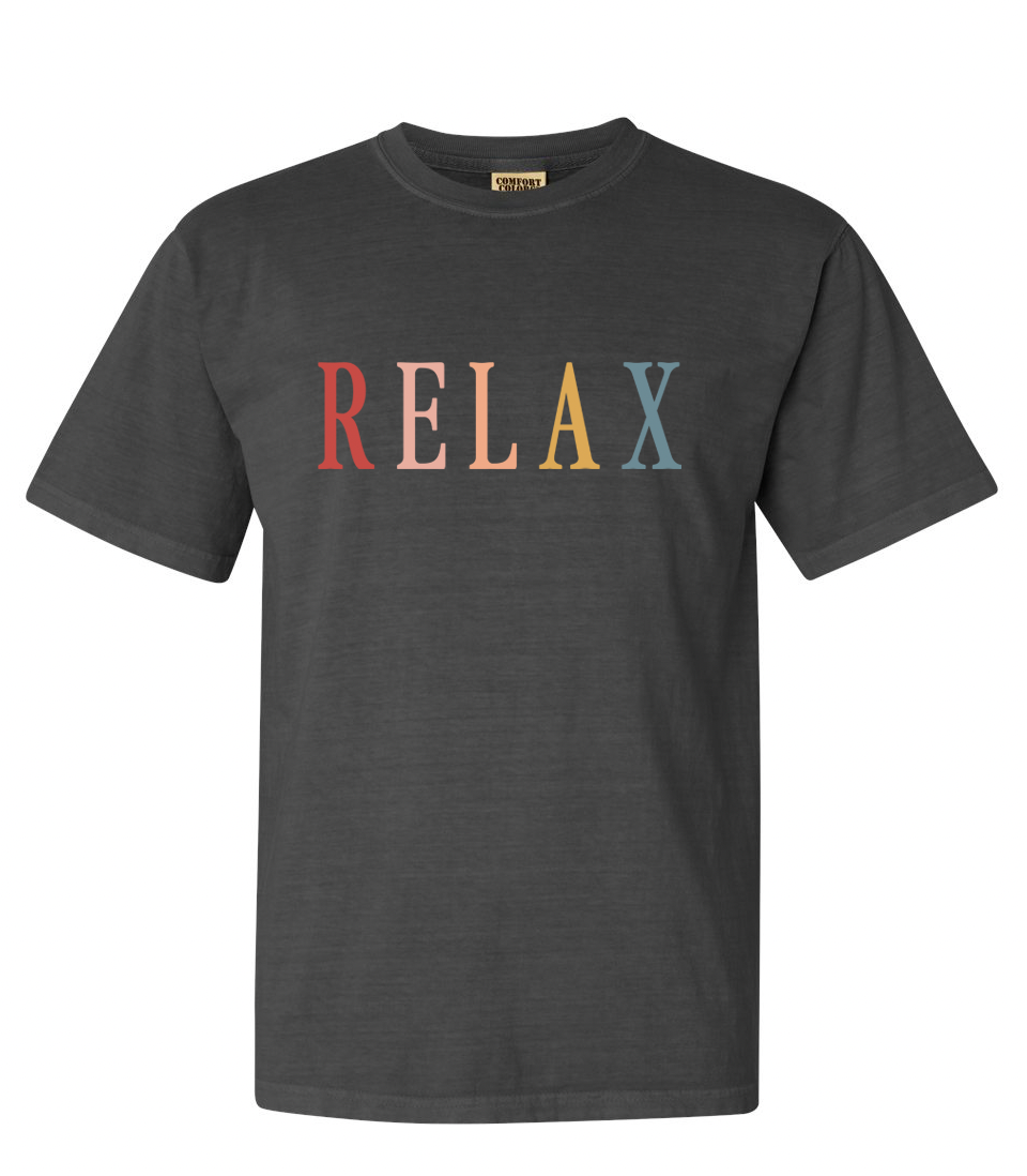 RELAX Retro Unisex T-Shirt | Lucky Owl - Renee Lane Company