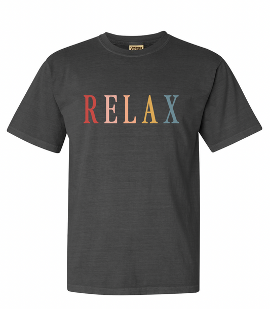 RELAX Retro Unisex T-Shirt | Lucky Owl - Renee Lane Company