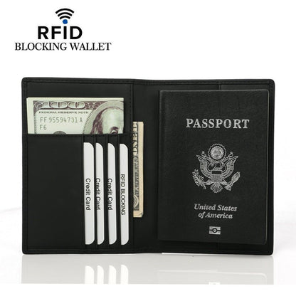 RFID Shielded Passport Wallet – Waterproof PU Travel Organizer - Renee Lane Company