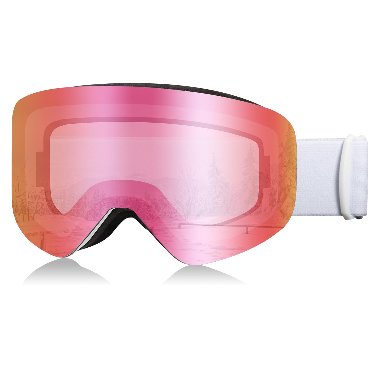 RIGWARL Ski Goggles Women Men 100% UV Protection Anti Fog Snow Goggles OTG Helmet Compatible Snowboard Goggles for Adult - Renee Lane Company