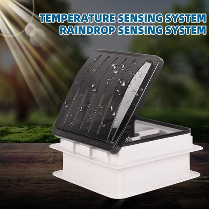 RV Roof Vent Fan 14",Continuously Variable Reversible 12V Remote Control Trailer Roof Vent Low Noise with Rain Sensor,UV Protection,Thermostat for Camper,Travel,Cargo Trailer - Renee Lane Company