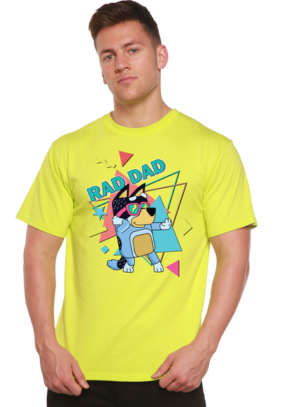 Rad Dad Bluey Men's Bamboo Short Sleeve Graphic T-Shirt - Renee Lane Company