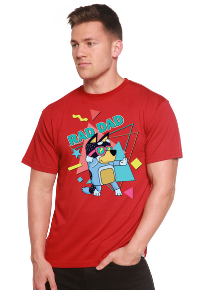 Rad Dad Bluey Men's Bamboo Short Sleeve Graphic T-Shirt - Renee Lane Company