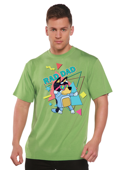 Rad Dad Bluey Men's Bamboo Short Sleeve Graphic T-Shirt - Renee Lane Company