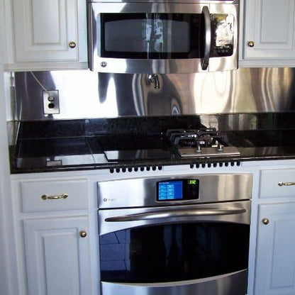 Built-in gas cooktop cooktop surface with 2 burners and stainless control panel